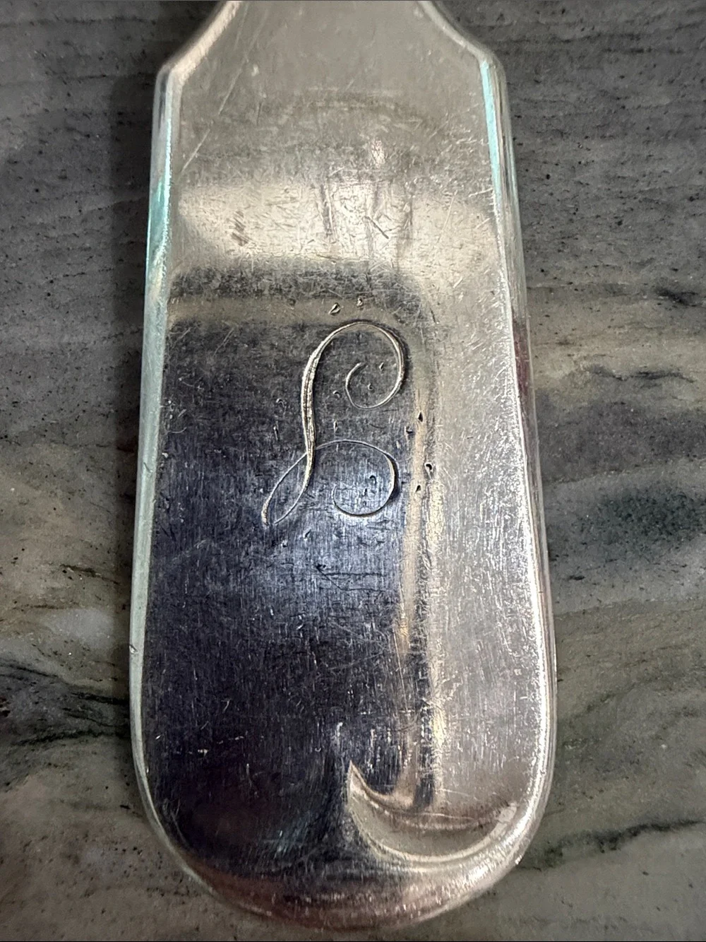 Vintage Monogrammed Silver Dinner Forks - Set of 8